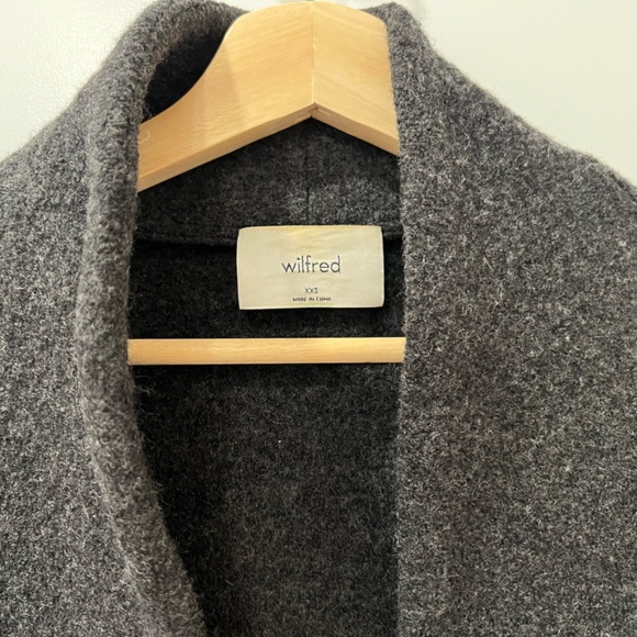 Long Wool Cardigan Jacket - Picture 2 of 4